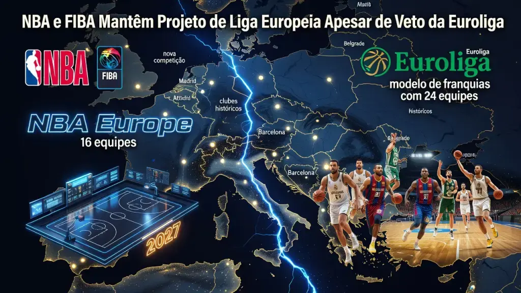 NBA e FIBA Mantêm Projeto de Liga Europeia Apesar de Veto da Euroliga